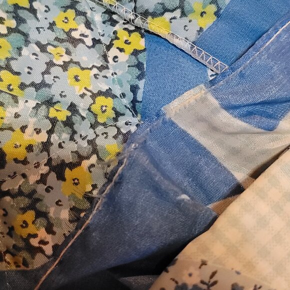 Vintage 70s Set Of 2 Standard Pillow Shams Retro Mod Flowers 24x18 JC Penney - Picture 7 of 10